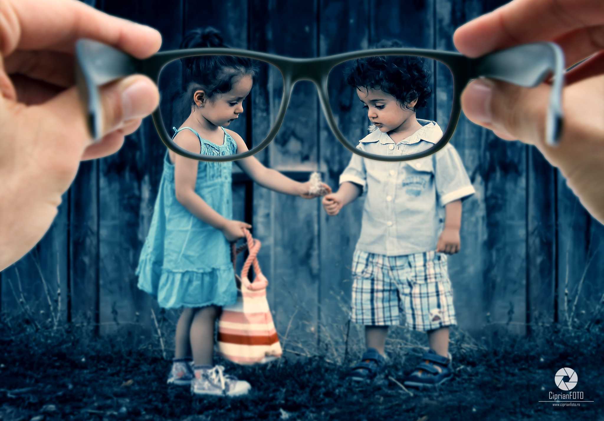 Childhood Seen Through Glasses, Photoshop Manipulation Tutorial, CiprianFOTO