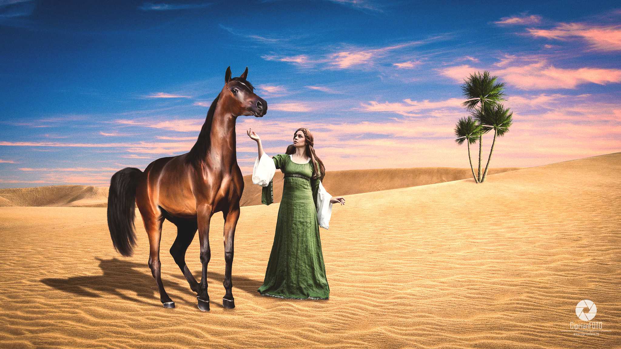 Girl And Her Horse, Photoshop Manipulation Tutorial, CiprianFOTO