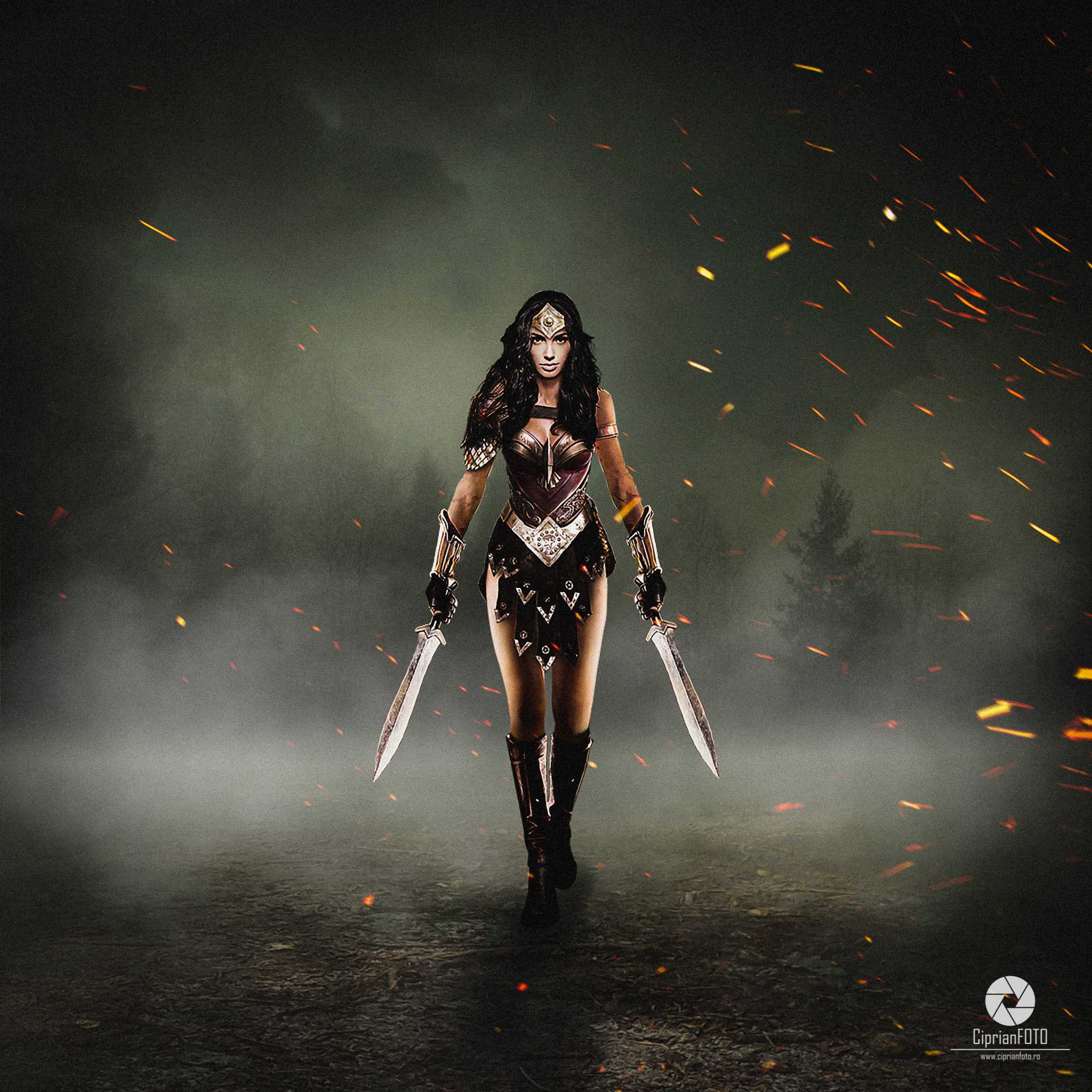 Wonder Woman, Photoshop Manipulation Tutorial, CiprianFOTO