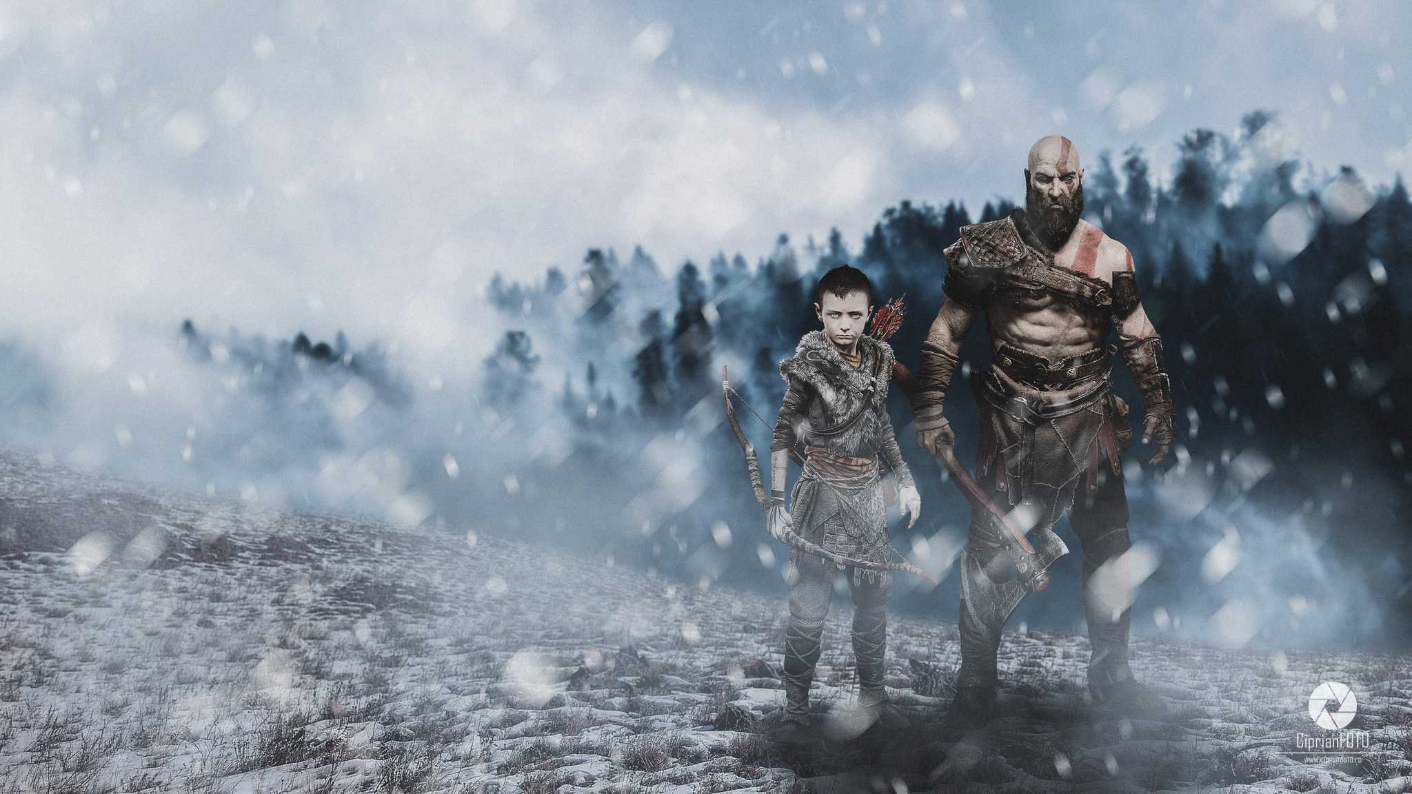 God of War IV, Photoshop Manipulation Tutorial, CiprianFOTO
